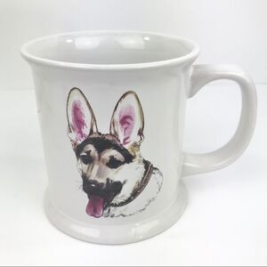 German Shepherd painted Mug w/ Breed description ✨